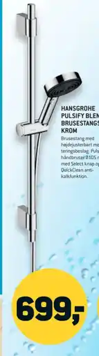 XL-BYG Hansgrohe Pulsify blend brusestangsæt krom tilbud