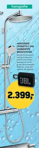 XL-BYG Hansgrohe Crometta S 240 showerpipe brusesystem tilbud