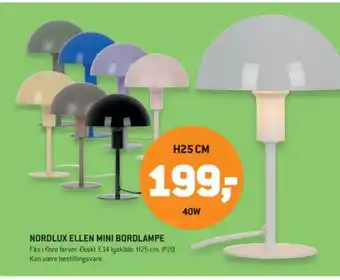 XL-BYG NORDLUX Ellen mini bordlampe tilbud