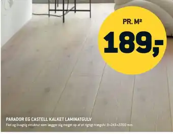 XL-BYG Parador Eg castell kalket laminatgulv tilbud