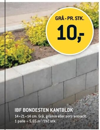 XL-BYG Ibf bondesten kantblok tilbud
