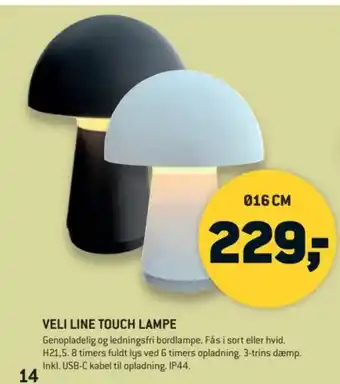 XL-BYG Veli Line touch lampe tilbud