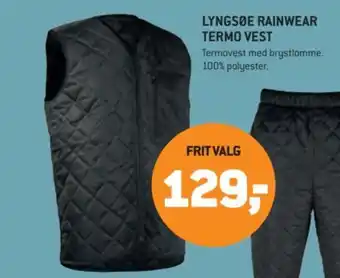 XL-BYG Lyngsøe Rainwear termo vest tilbud