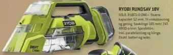 XL-BYG RYOBI Rundsav 18V tilbud