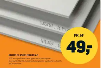 XL-BYG Knauf Classic board A-1 tilbud