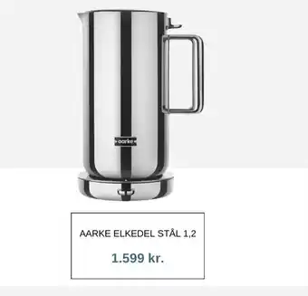 Magasin AARKE Elkedel stål 1,2 tilbud