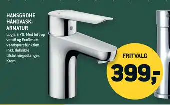 XL-BYG HANSGROHE HÅNDVASKARMATUR tilbud