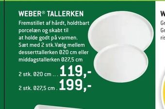 XL-BYG Weber® tallerken tilbud