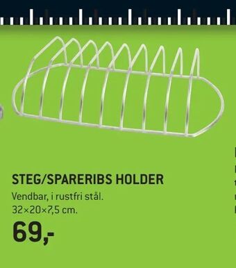 XL-BYG Steg/spareribs holder tilbud