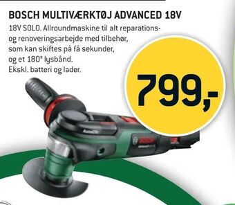 Bosch multiværktøj advanced 18v