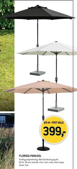 XL-BYG Florida parasol tilbud