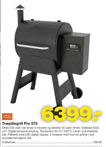 Bauhaus Træpillegrill Pro 575 tilbud