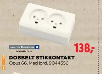 jem & fix DOBBELT STIKKONTAKT tilbud