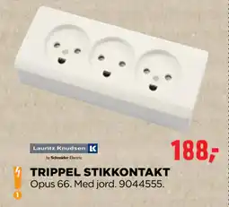 jem & fix TRIPPEL STIKKONTAKT tilbud