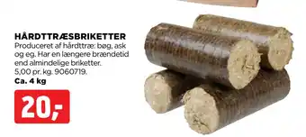 jem & fix HÅRDTTRÆSBRIKETTER tilbud