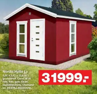 Bauhaus Nordic Hytte Ly tilbud