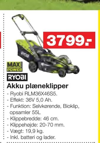 Bauhaus Akku plæneklipper tilbud