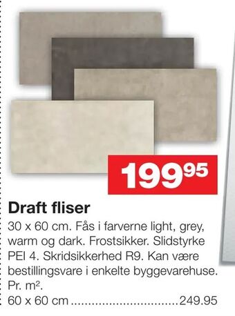 Bauhaus Draft fliser tilbud