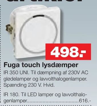 Bauhaus Fuga touch lysdæmper tilbud