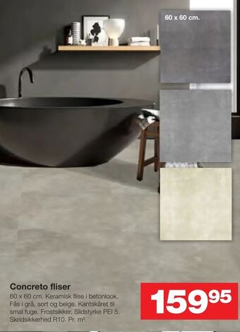 Bauhaus Concreto fliser tilbud