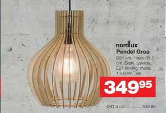 Bauhaus Pendel Groa tilbud