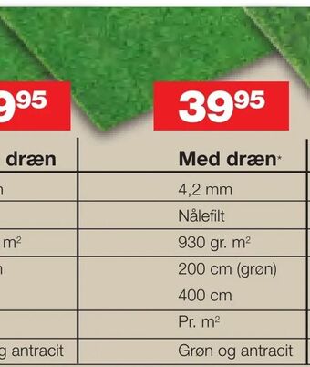 Bauhaus Med dræn tilbud