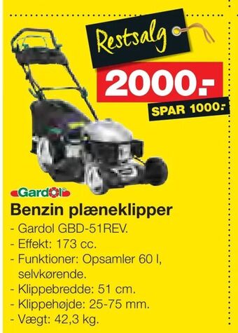 Bauhaus Benzin plæneklipper tilbud