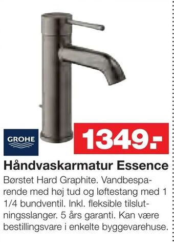 Bauhaus Håndvaskarmatur Essence tilbud