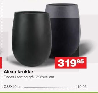 Bauhaus Alexa krukke tilbud