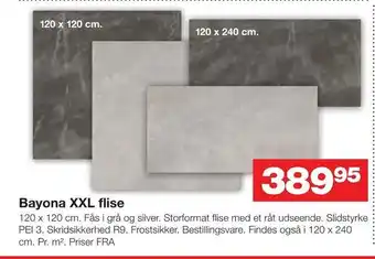 Bauhaus Bayona XXL flise tilbud