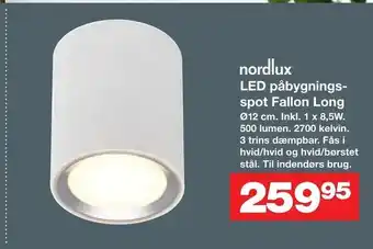 Bauhaus LED påbygnings spot Fallon Long tilbud