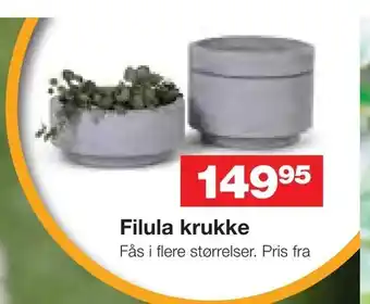 Bauhaus Filula krukke tilbud