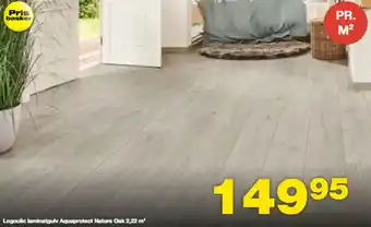 Bauhaus Logoclic laminatgulv aquaprotect nature oak 2,22 m² tilbud