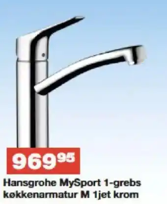 Bauhaus Hansgrohe mysport 1-grebs køkkenarmatur m 1jet krom tilbud