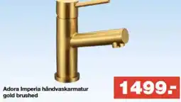 Bauhaus Adora imperia håndvaskarmatur gold brushed tilbud