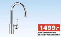 Bauhaus Grohe køkkenarmatur feel med udtræk quickfix tilbud