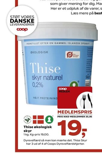 Dagli'Brugsen Thise økologisk skyr tilbud