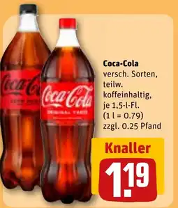 REWE Coca-Cola versch. Sorten, teilw. tilbud