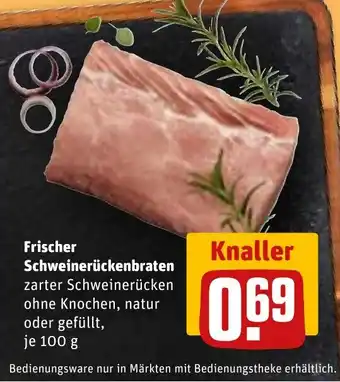 REWE Frischer Schweinerückenbraten tilbud