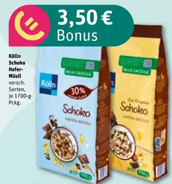 REWE Kölln Schoko Hafer- Müsli tilbud