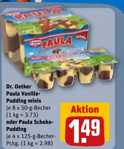 REWE Dr. Oetker Paula Vanille- Pudding minis tilbud