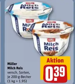 REWE Müller Milch Reis tilbud