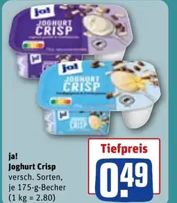 REWE Ja! joghurt crisp tilbud