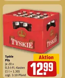 REWE Tyskie Pils je 20 x tilbud