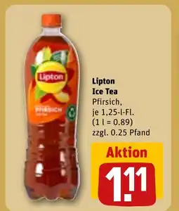 REWE Lipton Ice Tea Pfirsich, tilbud