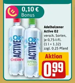 REWE Adelholzener Active 02 versch. Sorten, tilbud