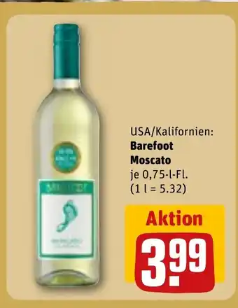 REWE USA/Kalifornien: Barefoot Moscato tilbud