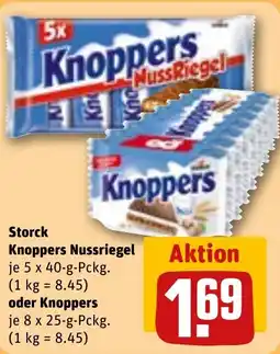 REWE Storck Knoppers Nussriegel tilbud