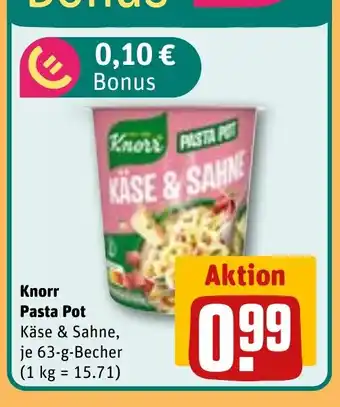 REWE Knorr Pasta Pot tilbud