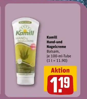 REWE Kamill Hand-und Nagelcreme Balsam, tilbud